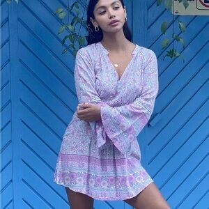 Boho Block Printed Mini Dress